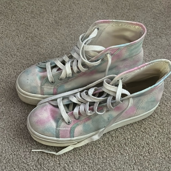 “SUPERGA- Tie Dye Platform Sneakers size 8.5” - Picture 1 of 9